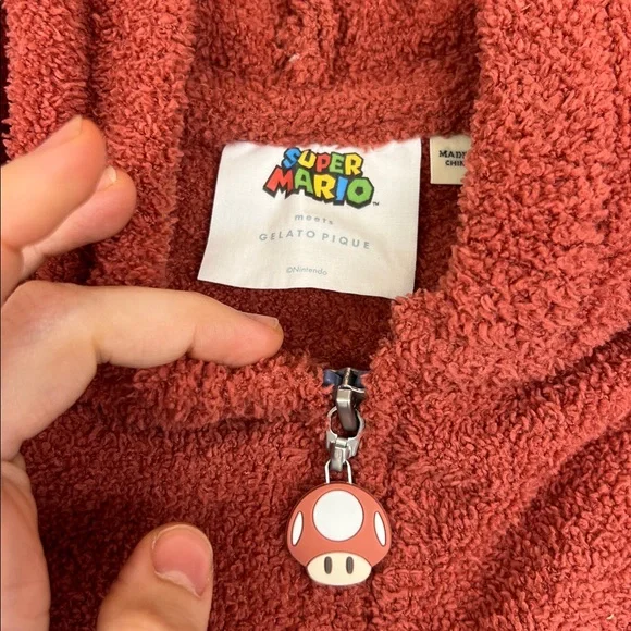 Super Mario meets Gelato Pique limited edition zip-up hoodie pj sweatshirt soft - Picture 3 of 7